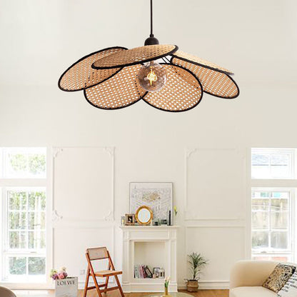 Modern Handwoven Rattan Lampshade