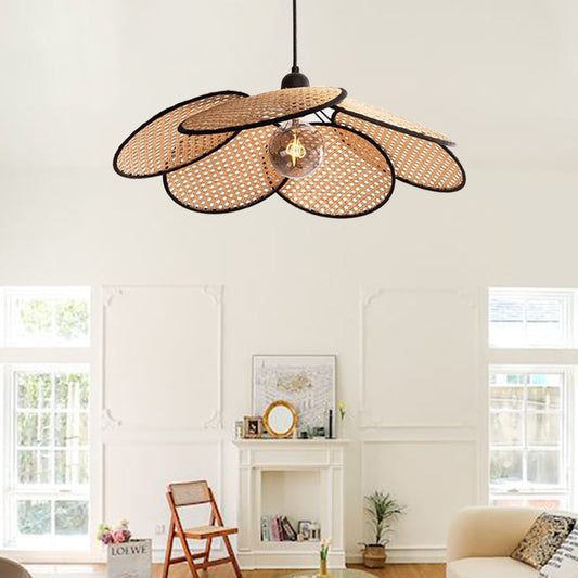 Modern Handwoven Rattan Lampshade