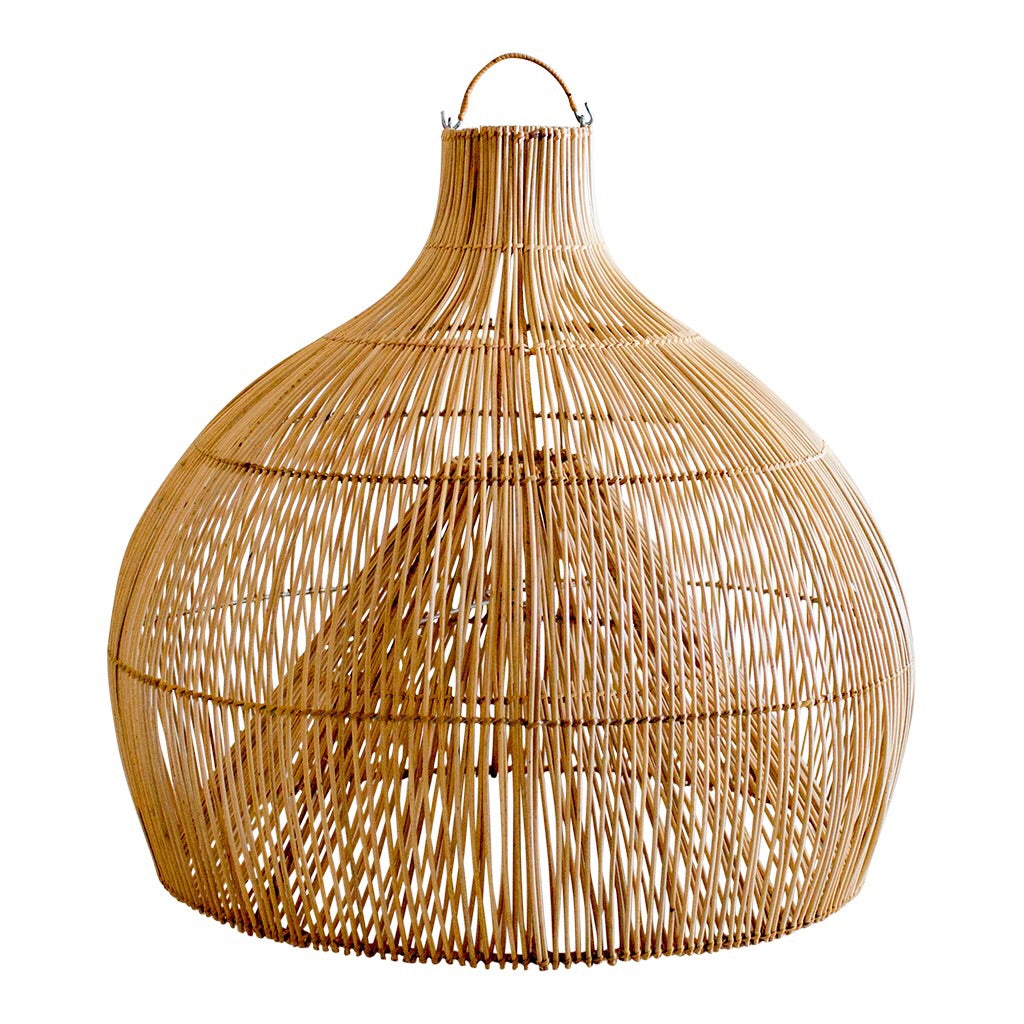 Rattan Gourd Pendant Light