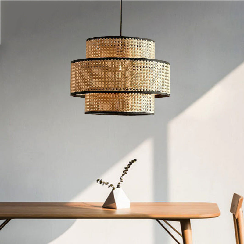 Creative Rattan Weaving Hanging Shade
