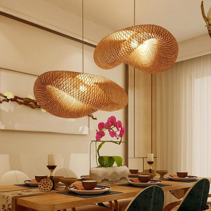 Woven Bamboo Pendant Light, 38-100cm
