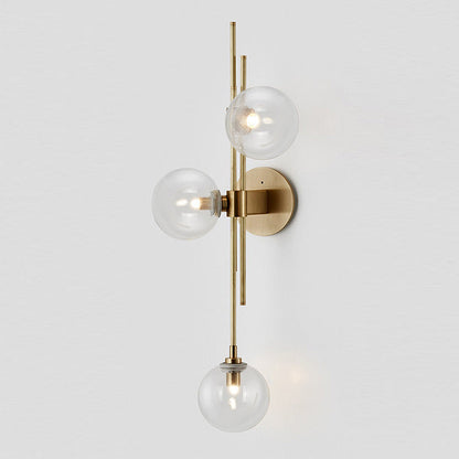 Glass Globe 3-Light Wall Sconce