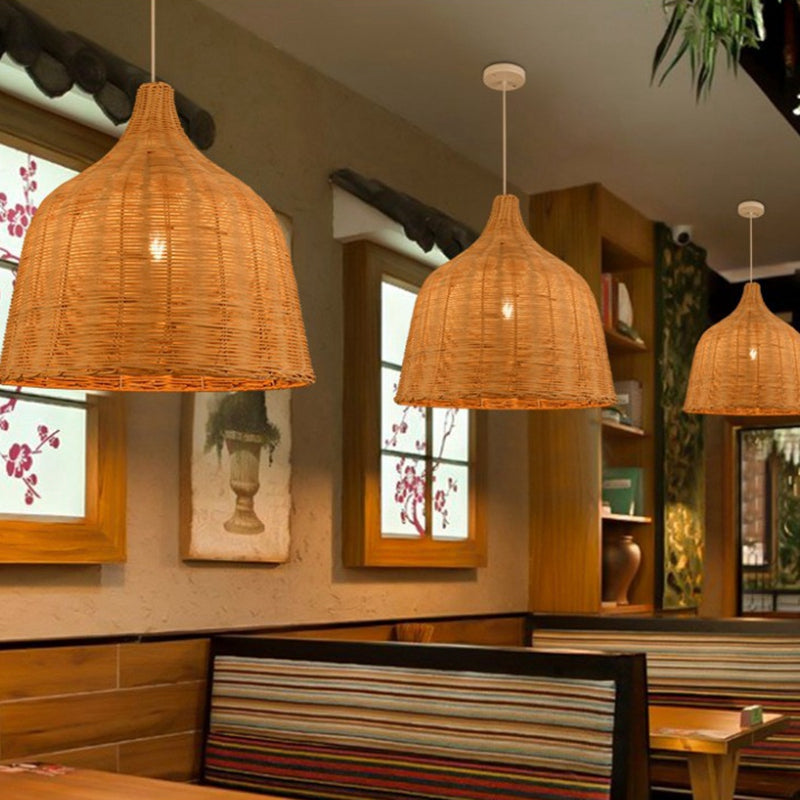 Rattan Wicker Pendant Lampshade
