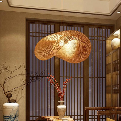 Woven Bamboo Pendant Light, 38-100cm