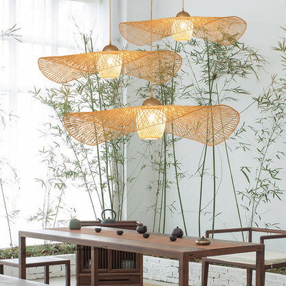 Bamboo Wicker Shade, Pendant or Ceiling