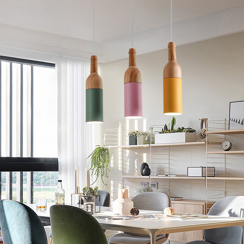 Wine Bottle Cluster Pendant Light