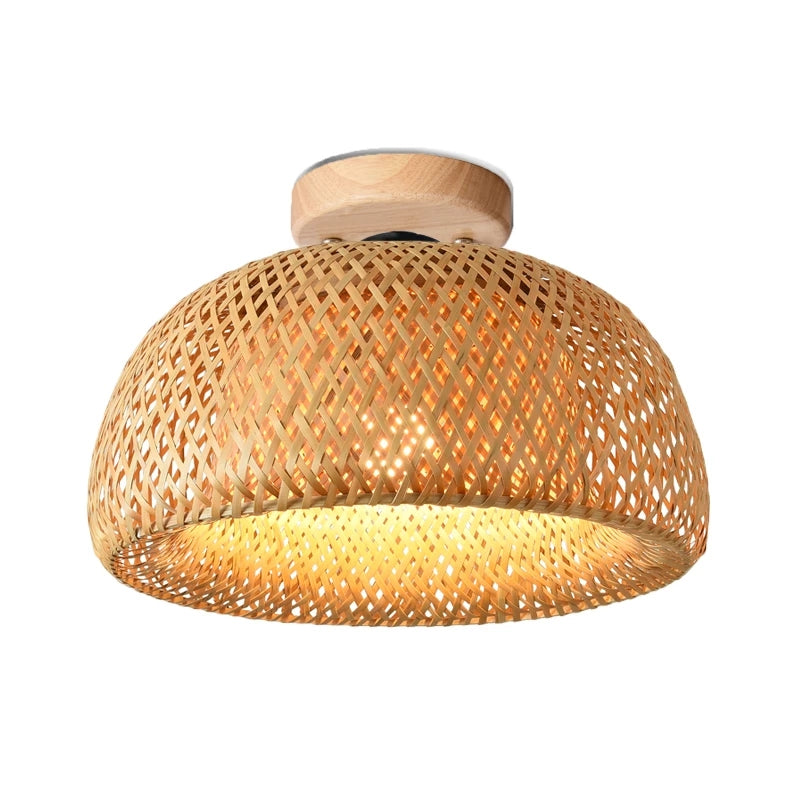 Small Handmade Bamboo Pendant Shade