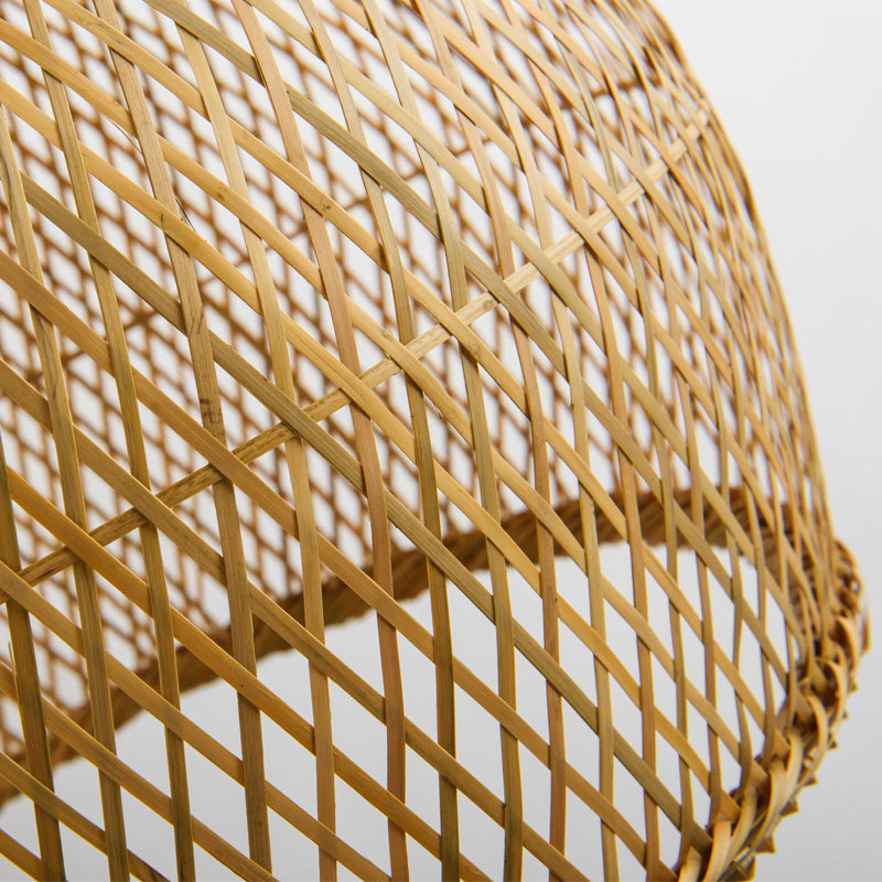 Coastal Woven Bamboo Pendant Light