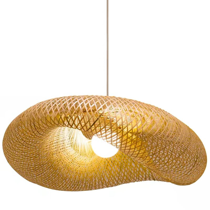 Woven Bamboo Pendant Light, 38-100cm