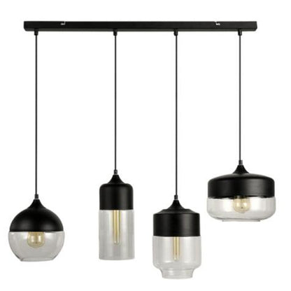Industrial Rustic Glass Pendant Light