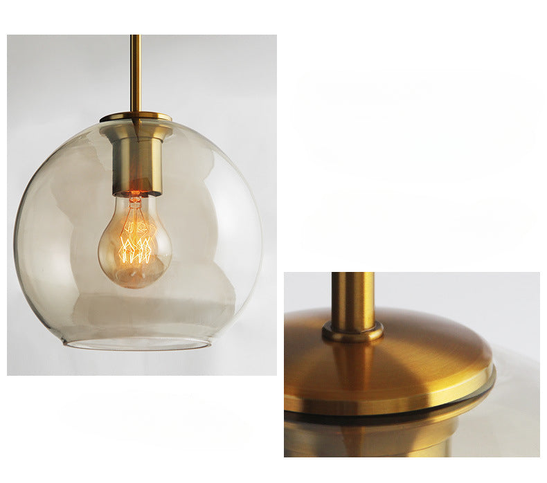 Minimalist Glass Coffee Bar Pendant