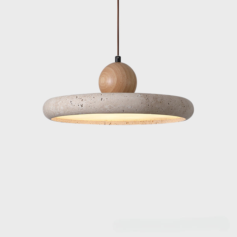 Travertine Wabi-Sabi Pendant Light