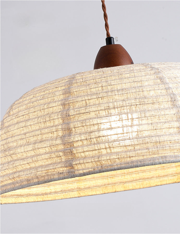 Wabi-Sabi Fabric Pendant Light