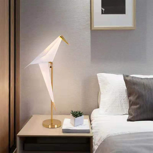 Gold Metal Bird Desk Lamp
