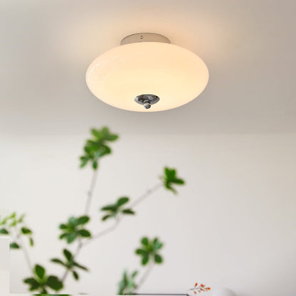 UFO Opal Glass Flush Mount Light
