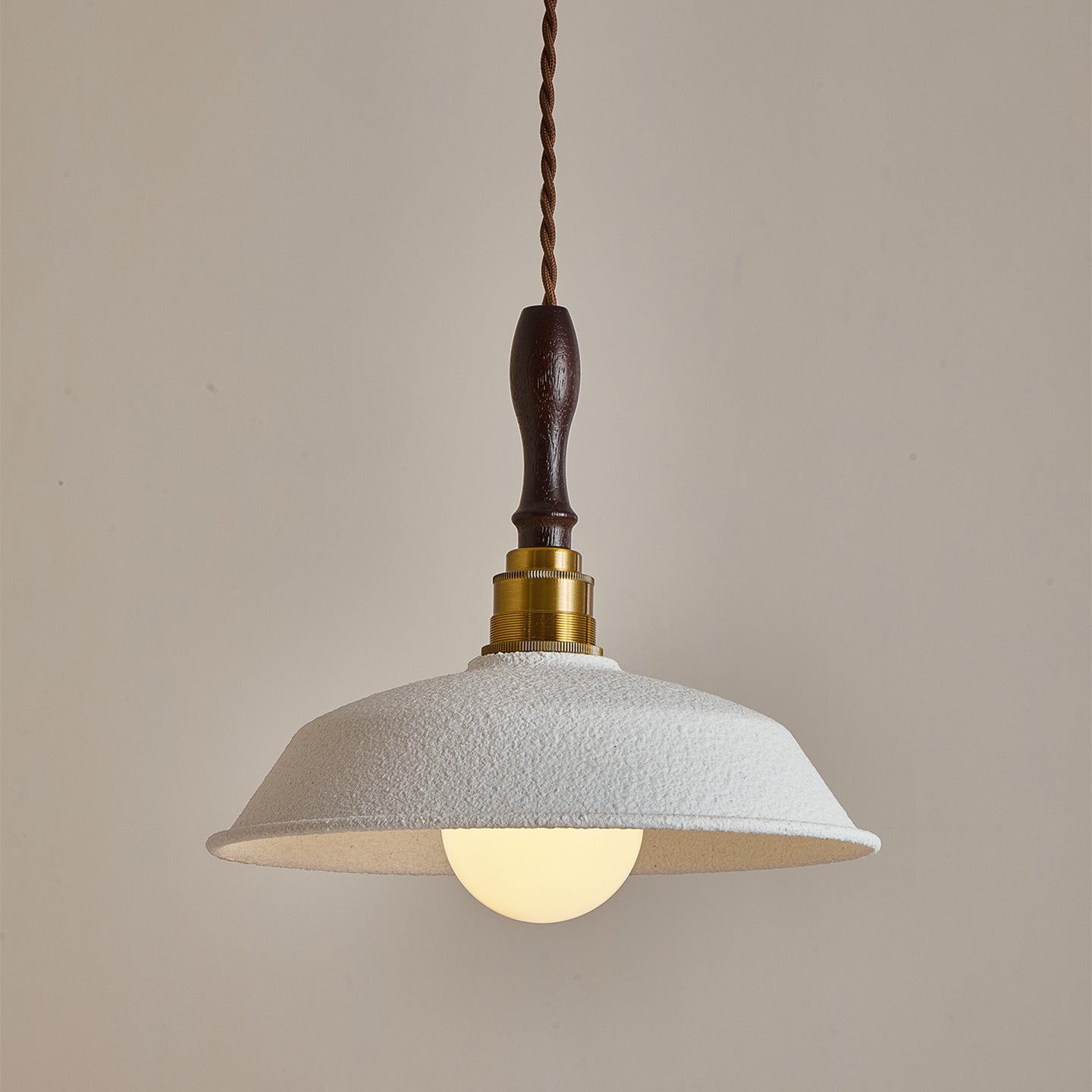 Japanese Vintage Wood Pendant Lamp