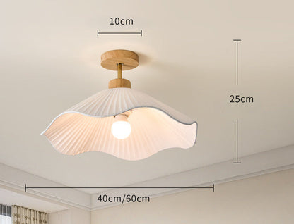 White Fabric Minimalist Pendant Light