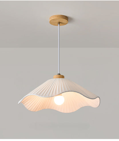 White Fabric Minimalist Pendant Light