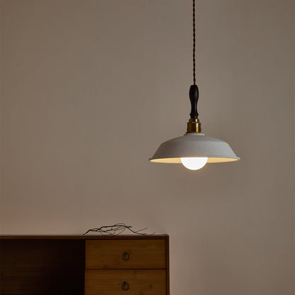 Japanese Vintage Wood Pendant Lamp