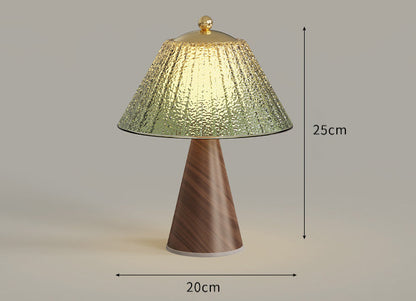 French Retro Glass Bedside Night Lamp