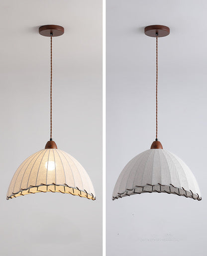 Wabi-Sabi Fabric Pendant Light