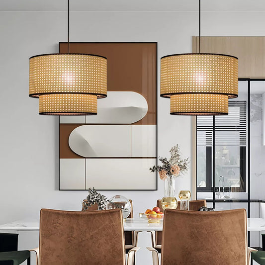 Handmade Rattan Hanging Light Shade