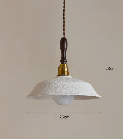 Japanese Vintage Wood Pendant Lamp