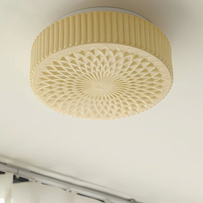 Retro Nostalgia Milky White Art Glass Ceiling Light