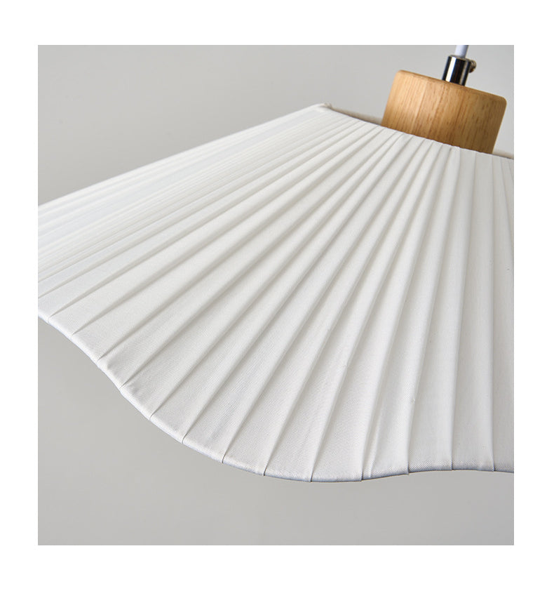 White Fabric Minimalist Pendant Light