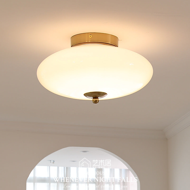 UFO Opal Glass Flush Mount Light
