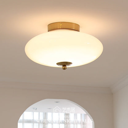 UFO Opal Glass Flush Mount Light
