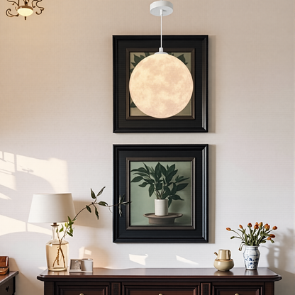 3D Printed Moon Globe Pendant