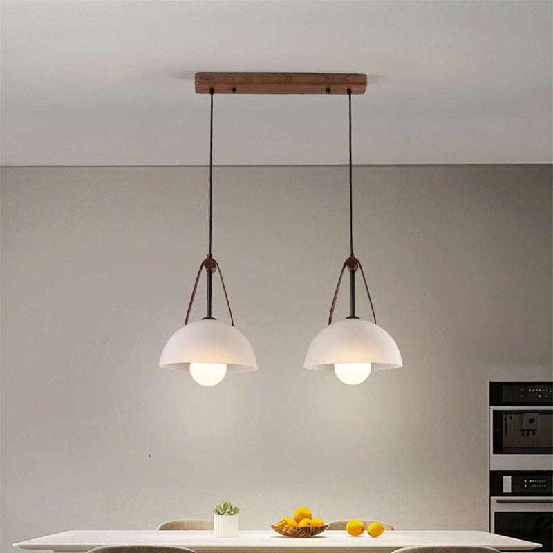Black Walnut and Glass Bar Pendant