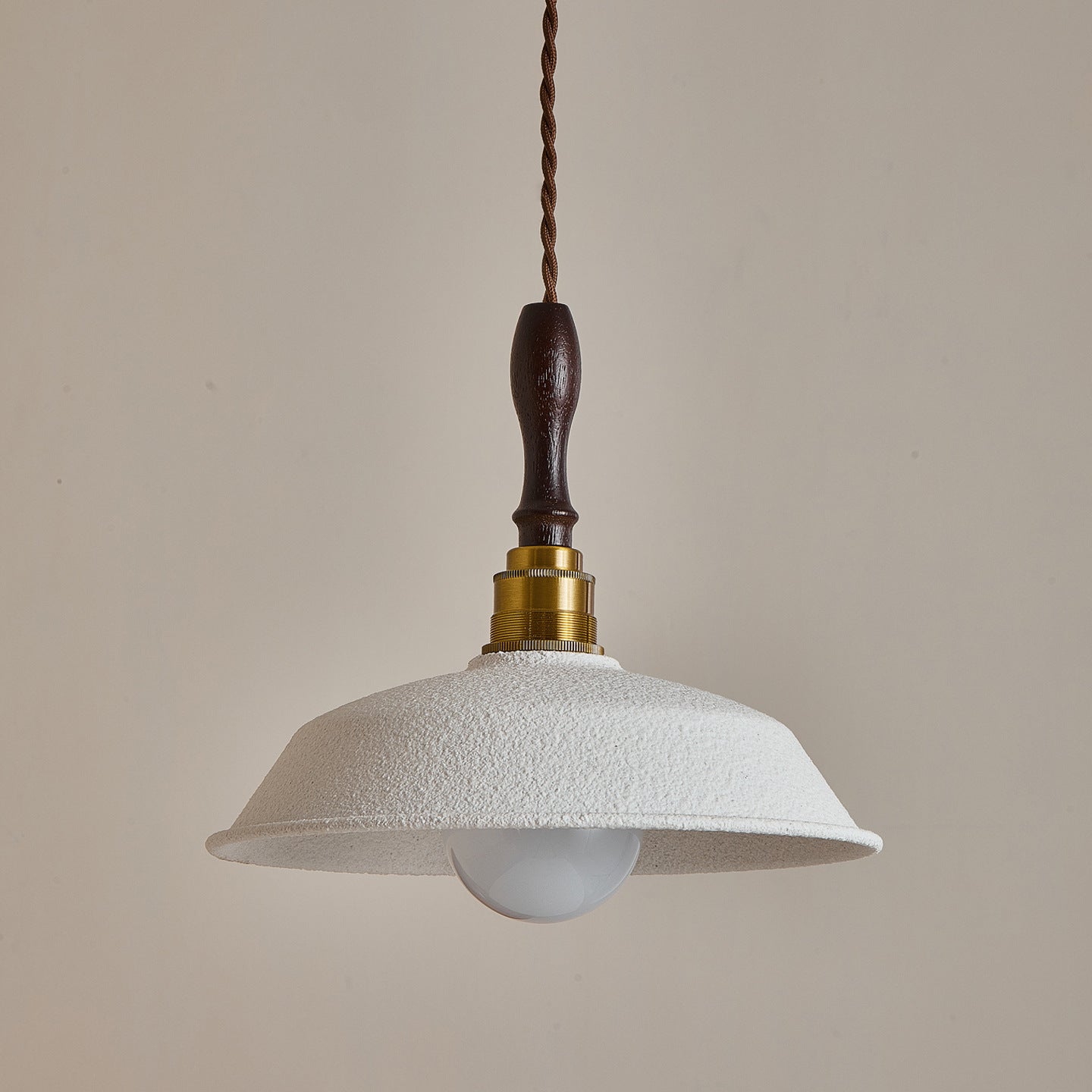 Japanese Vintage Wood Pendant Lamp