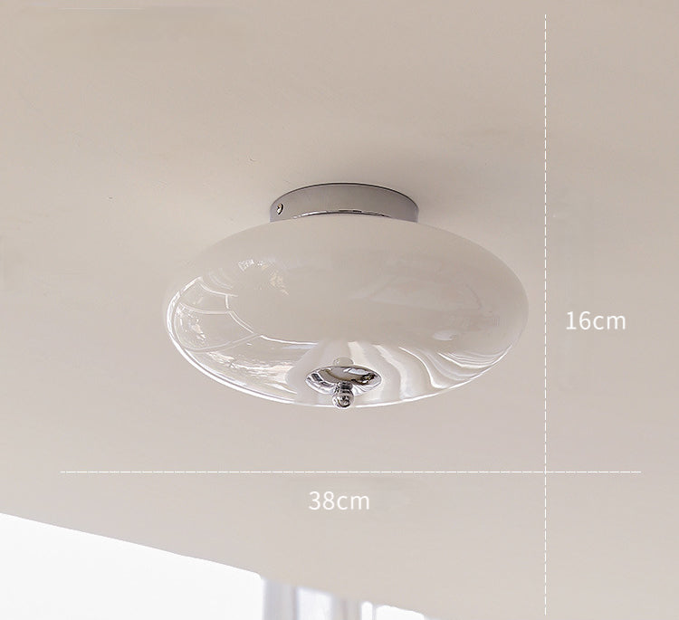 UFO Opal Glass Flush Mount Light