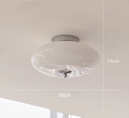 UFO Opal Glass Flush Mount Light