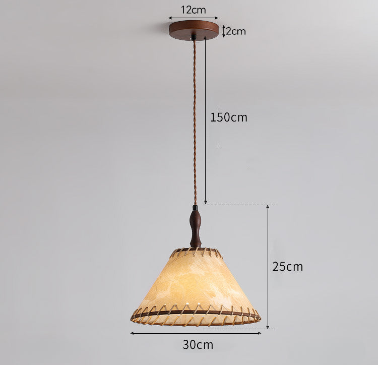 Wabi-Sabi Fabric Pendant Light