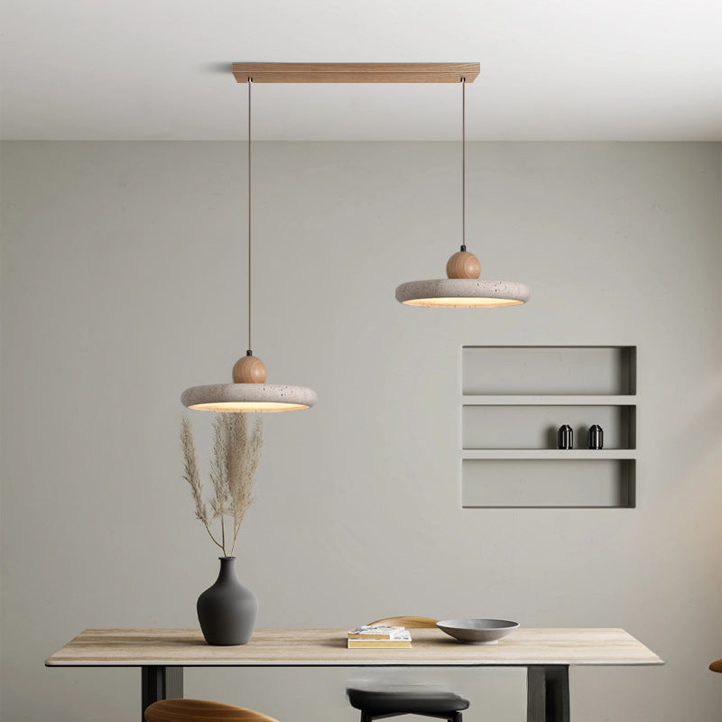 Travertine Wabi-Sabi Pendant Light