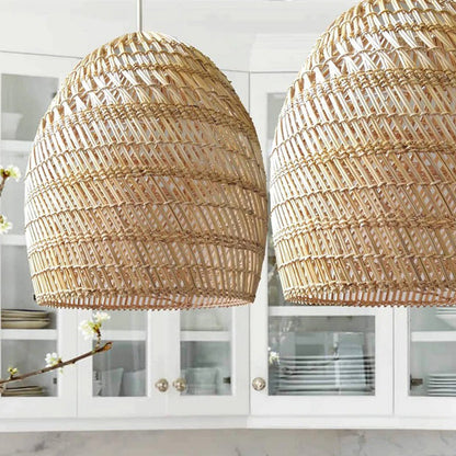 Wicker Woven Rattan Hanging Light