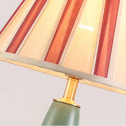 Brass and Ceramic Table and Floor Lamp