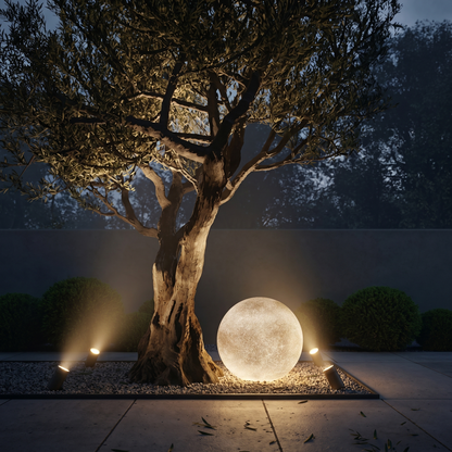 Hemp Fibre Moon Globe Pendant Light