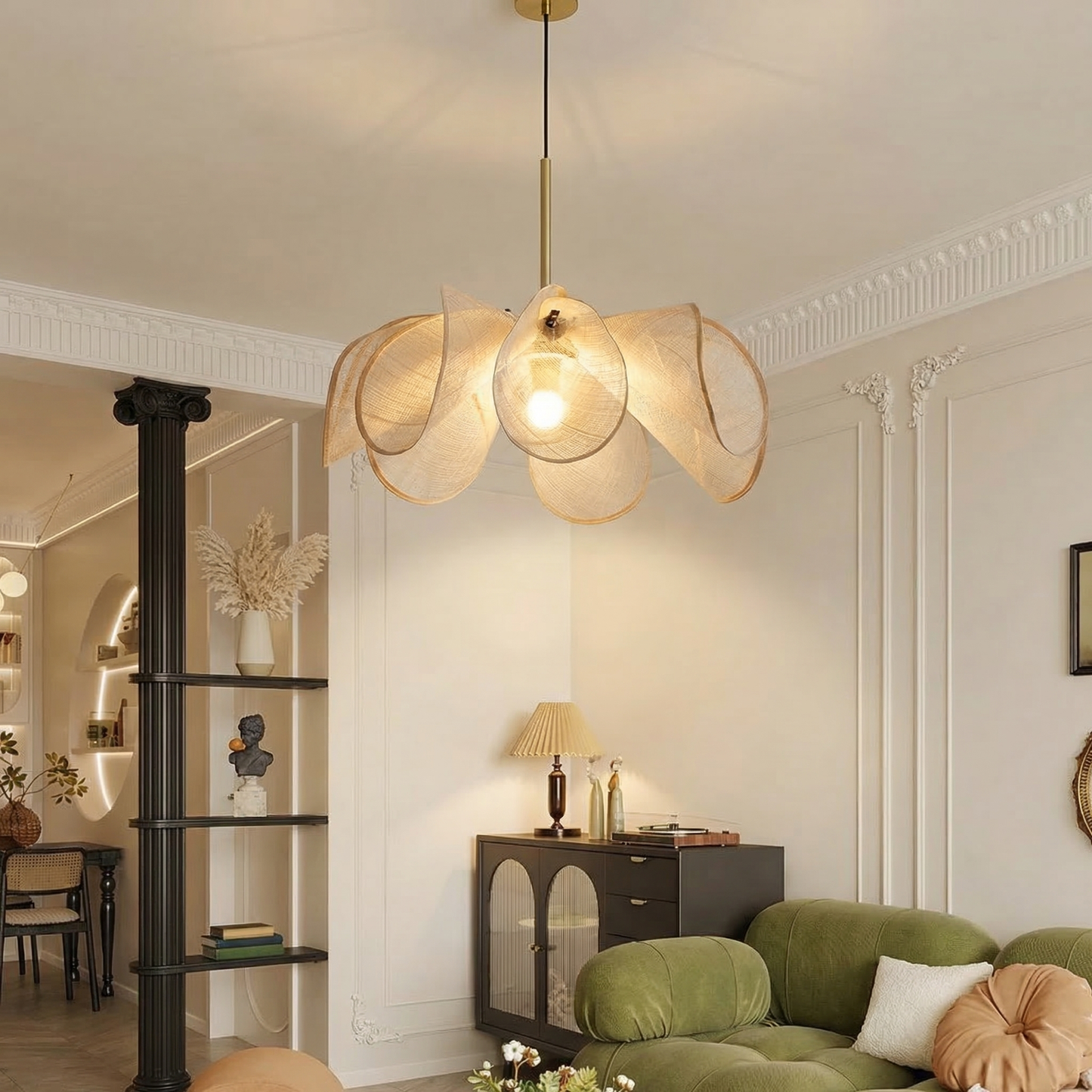 Petal Linen Pendant Light