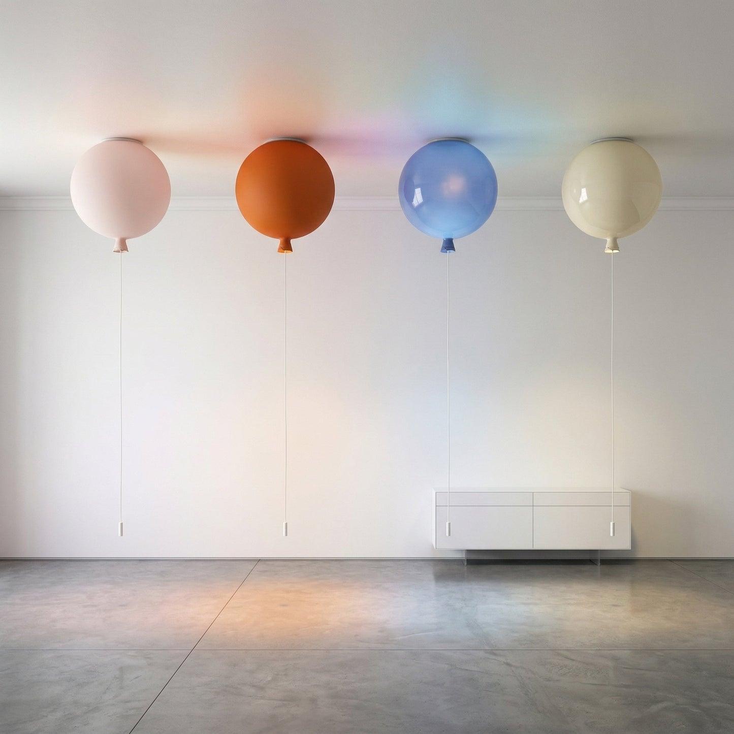 Balloon Glass Flush Mount for Kids Rooms