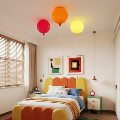 Balloon Glass Flush Mount for Kids Rooms
