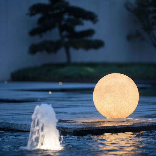 Hemp Fibre Moon Globe Pendant Light