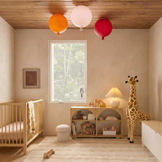 Balloon Glass Flush Mount for Kids Rooms