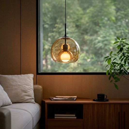 Double-Layer Glass Globe Pendant
