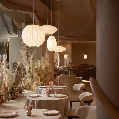 Silk Cocoon Cloud Pendant Light