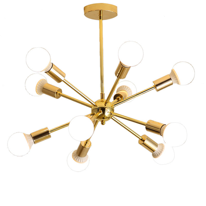 Gold Sputnik Starburst Chandelier