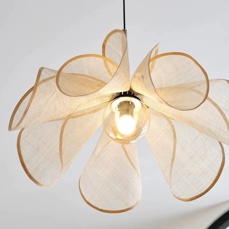 Petal Linen Pendant Light